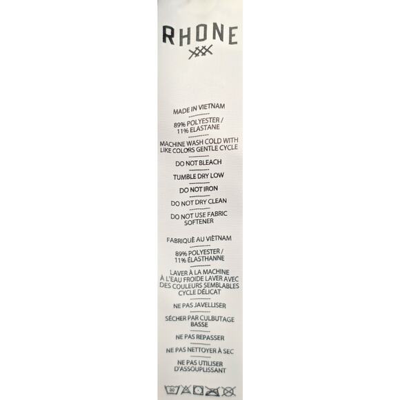 Rhone WFH Button Up Shirt Jersey Stretch $128 NWT Maroon Tawny Port Black LARGE - Picture 5 of 9